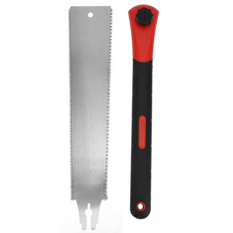 Double‑Sided Saw TPR Handle Double Edge Handsaw for Woodworking Cutting Tools SK5 cutter Hand Tools 318mm