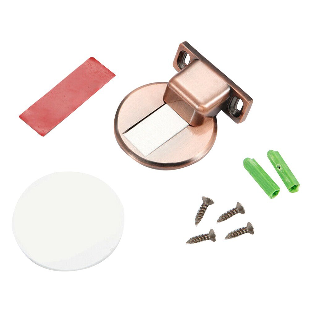 Magnetic Door Holder Stopper Invisible Doorstop Wall Floor Mount Safety Catch Zinc Alloy Gate Resistor Doorstop Door Holder