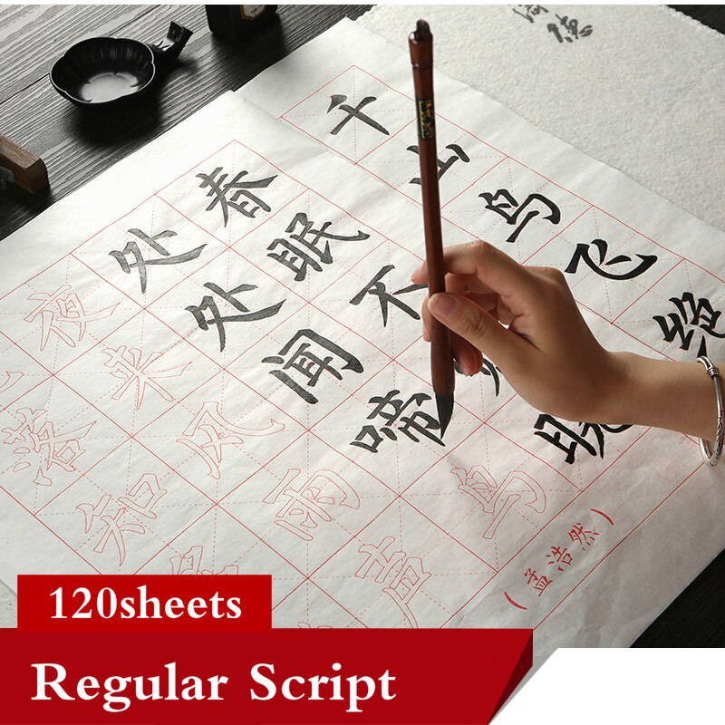 Brush Calligraphie Copybook Students Chinese Calligraphy Practice Copybooks Basic Poem Regular Script Calligraphy Copybook