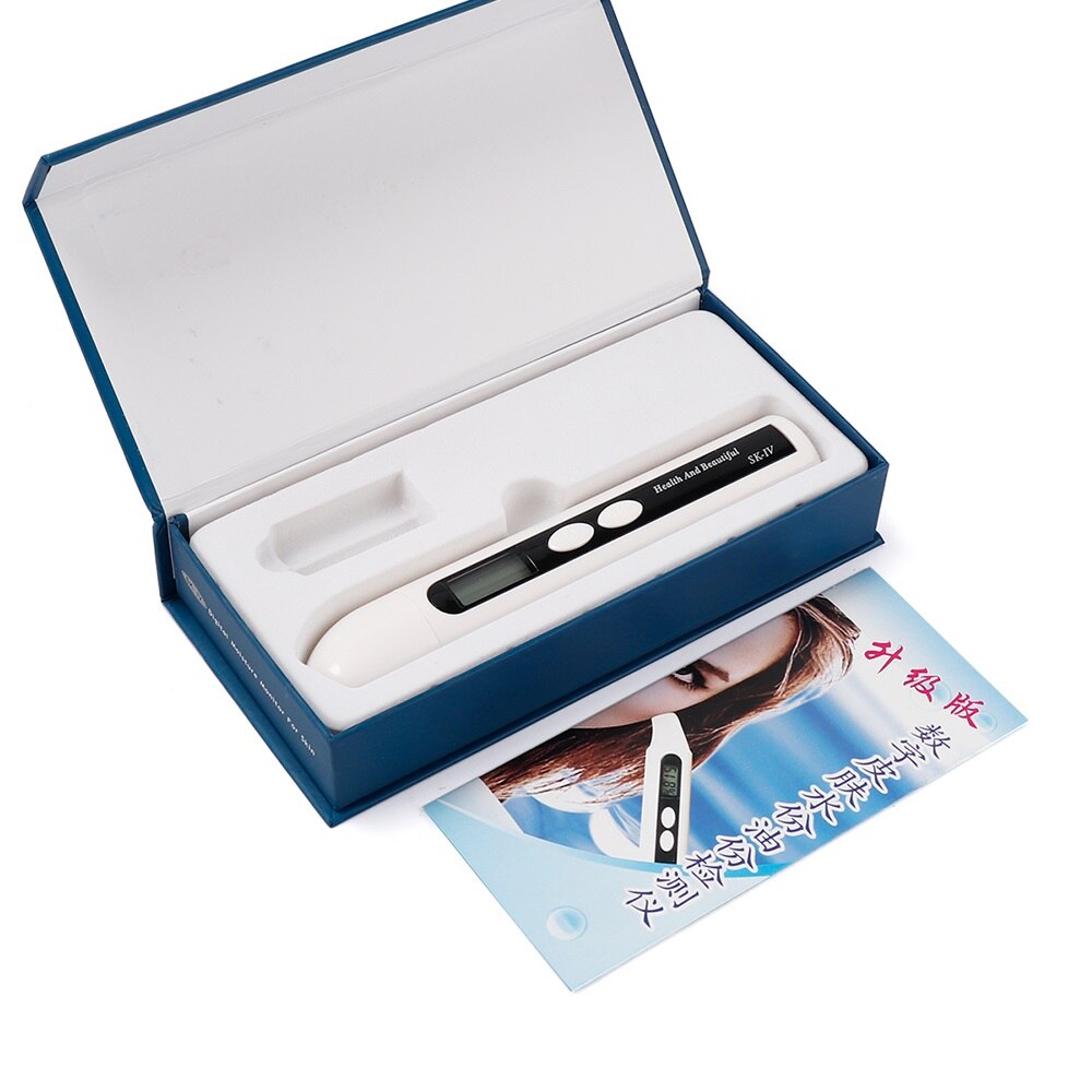 Digitale Facial Skin Analyzer Lichaam Vocht Olie Water Tester Meter Health Monitor Lcd Display Vocht &amp; Oliegehalte Analyzer: Default Title