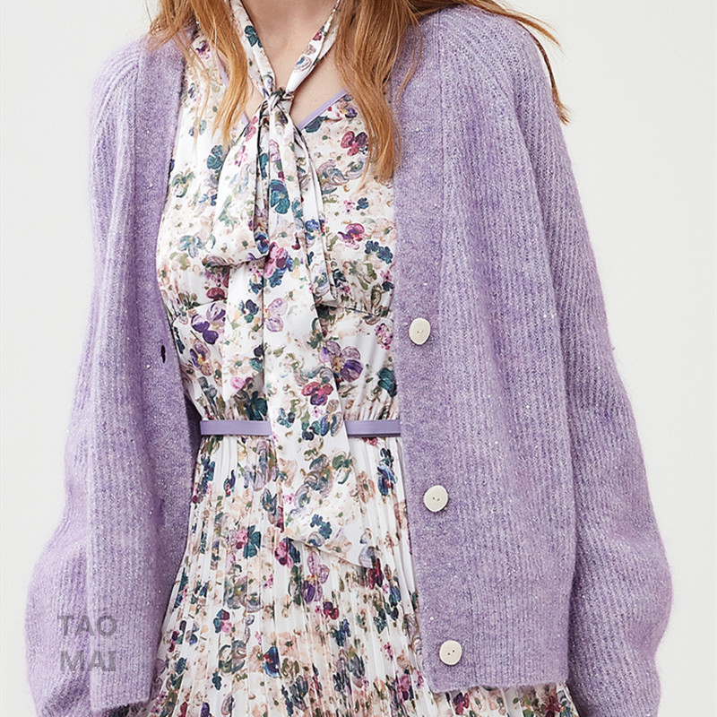 Cachemir de estambre y seda brillante, hilo de Mohair hecho a mano, suéter, abrigo Flash, paquete de Material de bufanda súper suave, 250G por grupo