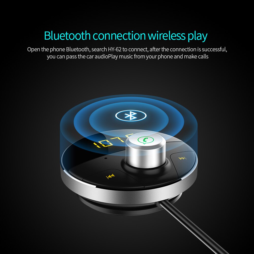 3.5mm Jack Bluetooth Adapter Car Kit For Car Auto Speakerphone USB Charger FM Modulator Handsfree Car Kit Universal