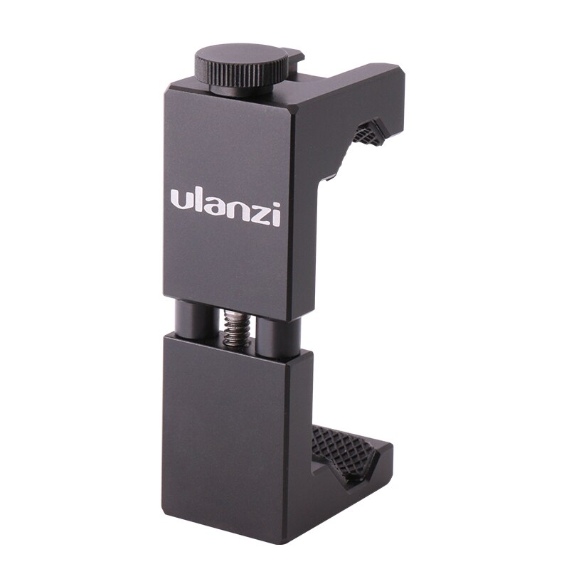 Ulanzi Smartphone Tripod Mount Aluminum Metal Universal Smart Phone Tripod Adapter Handle Grip Holder for iPhone Android: Only Phone Mount
