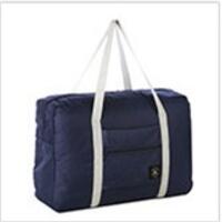 Opvouwbare Reistas Grote Capaciteit Waterdichte Afdrukken Zakken Draagbare vrouwen Soft Tote Tas Mannen Reistassen Mala de viagem: dark blue