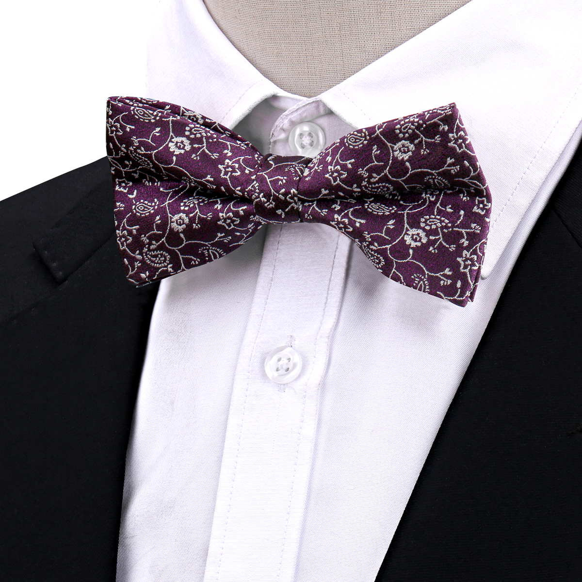 Pajarita para hombre, pajarita Floral para adultos, clásica, de boda, novio, camisa, accesorios para el cuello, pajaritas ajustables para el cuello, corbata de: Color amarillo luminoso