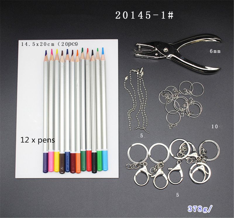 Heat Shrink Plastic Sheet Kit,Heat Shrinky Sheets Pack: A