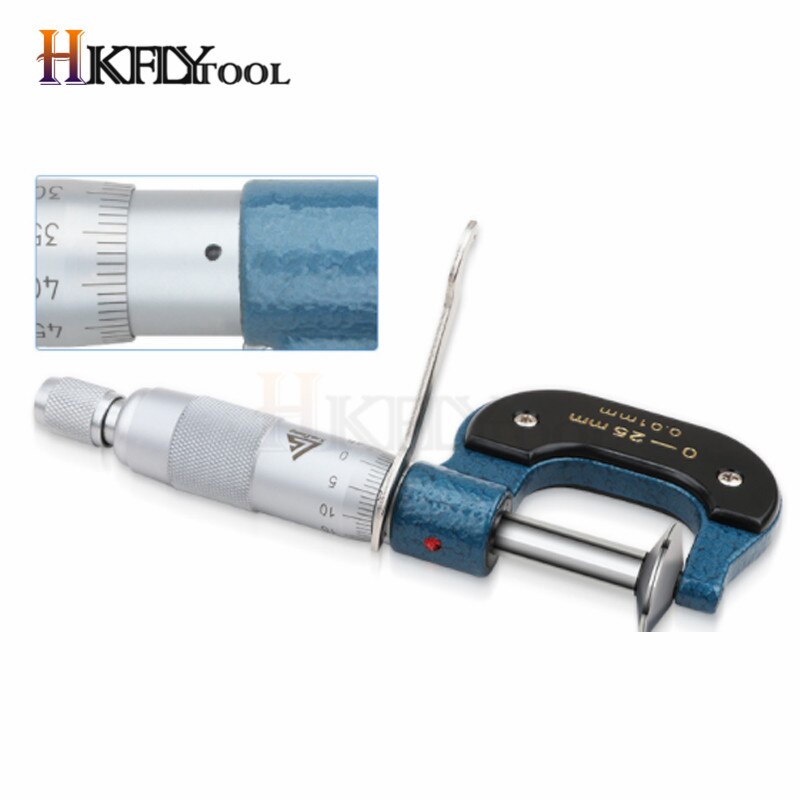 Disc Micrometer 0-25mm/0.01 Outside Micrometers For Lengths Of Gear Teeth And Paper Thickness Gauge Measuring Tool: Default Title