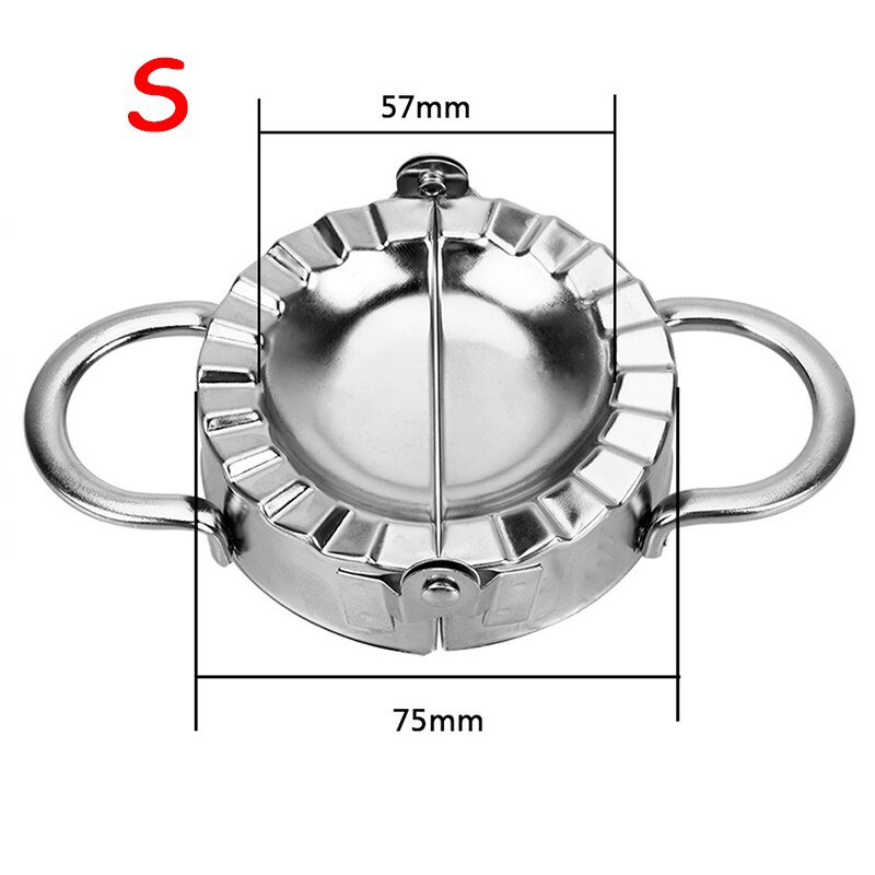 Stor dumpling mögel ravioli deg bakverk verktyg cutter paj rostfritt stål dumpling maker mögel kök verktyg matlagning spis form