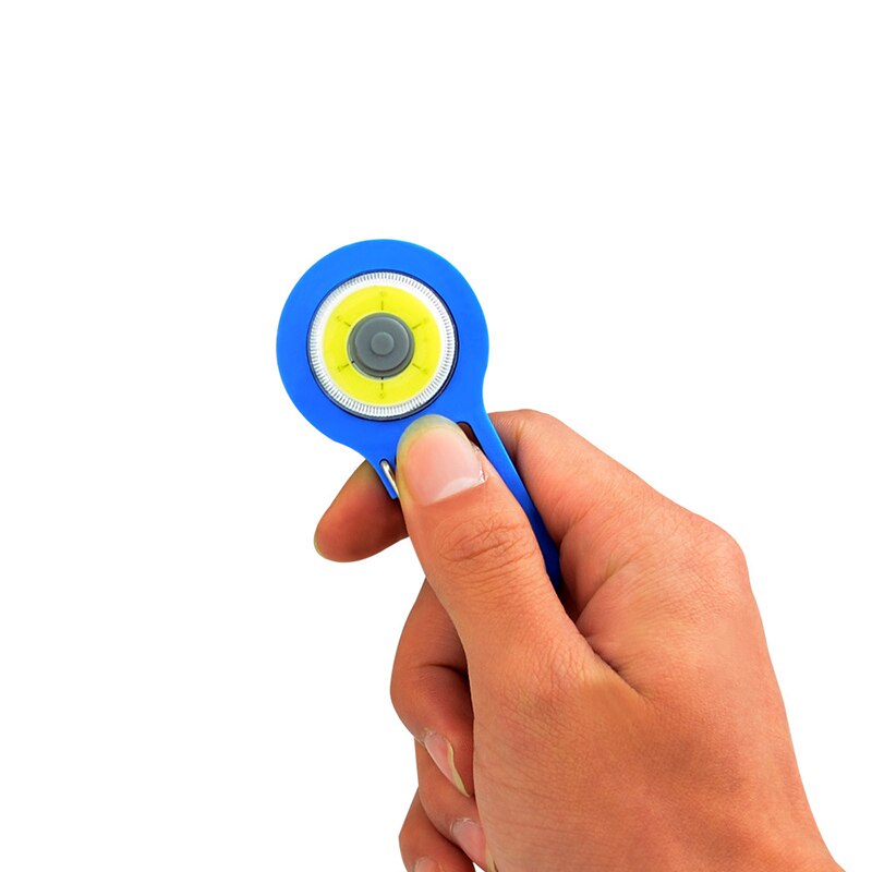 COB LED Keychain Flashlight Key Chain Keyring Torch Light Lamp With Carabiner For Portable Mini Camping Hiking Fishing 3 Modes