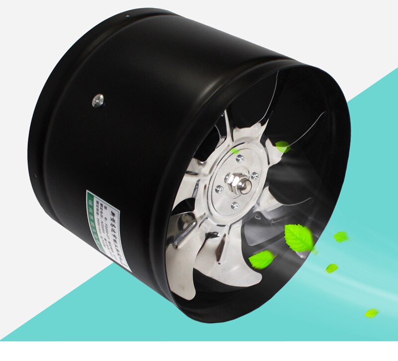 200mm ventilator voor keuken, AC220V pijplijn ventilator voor ventilatie, 8 inch hoge snelheid mute ventilator voor keuken wc