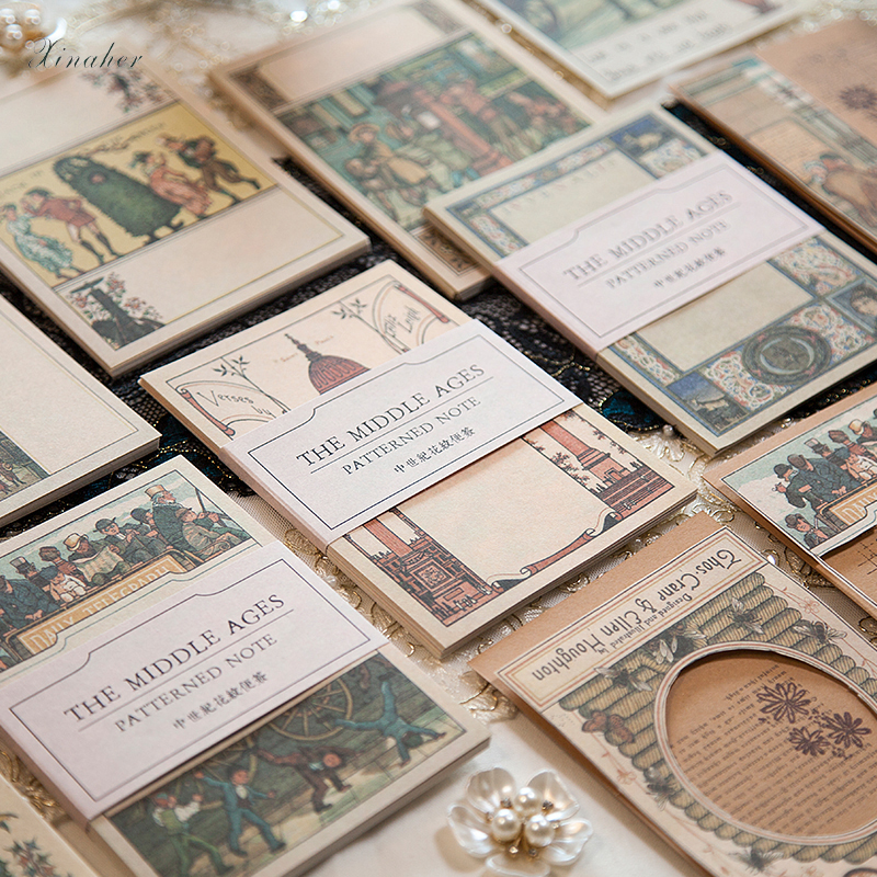 30 pçs do vintage medieval padrão material papel lixo jornal planejador scrapbooking vintage decorativo diy artesanato papel de fundo