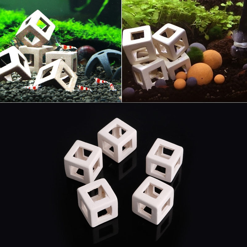 Shrimp Small Fish Ceramic Home Shelter Cave Breeding For Aquarium Fish-Tank B85C