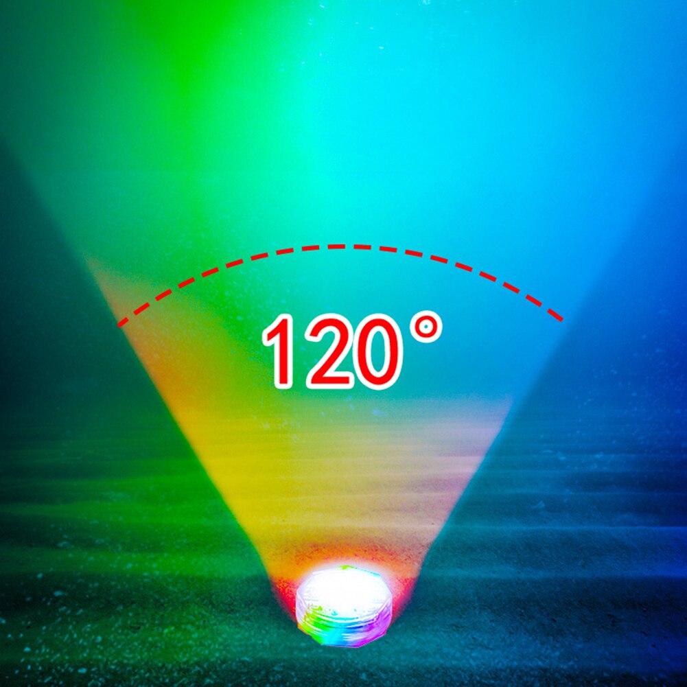 RGB Remote Control Submersible Light Waterproof Underwater Lights Swim Pool Light Pool Equipment Water Light Decorative Lamp