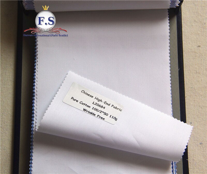 tailored 2 button cutaway collar men dress shirt with long sleeve with pure white poplin or oxford: poplin