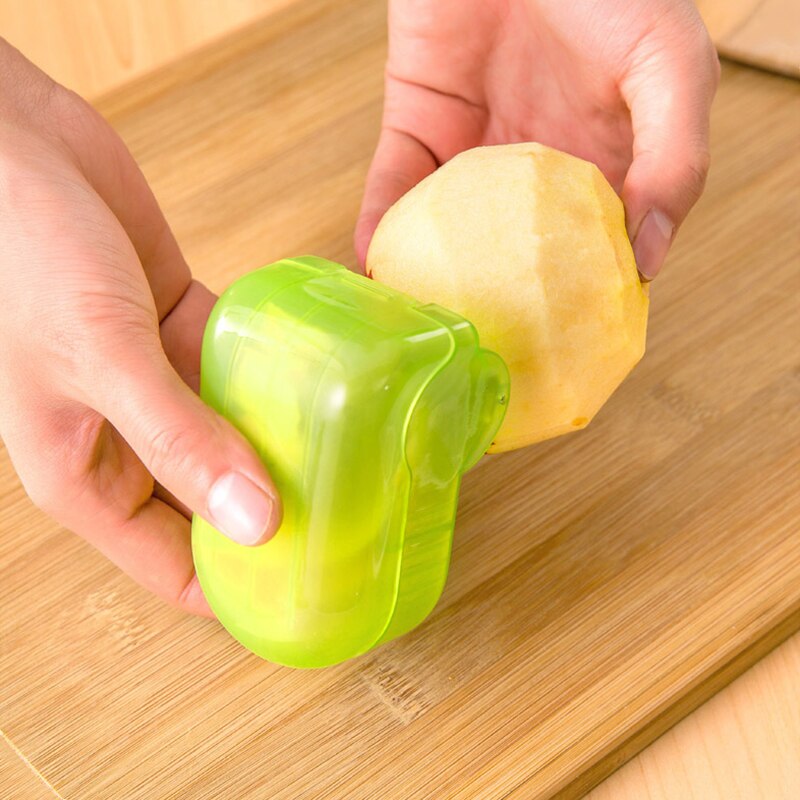 Portable Multi Purpose Vegetable Peeler Double Sided Slicer Shredder Potato Fruit Kitchen Tool FPing: Green