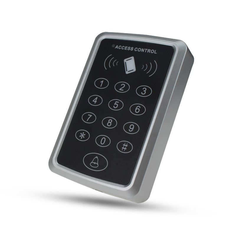 Lector de tarjetas EM con Control de acceso independiente Rfid de 125KHz con 10 llaveros de cerradura sin llave para sistema de seguridad de entrada