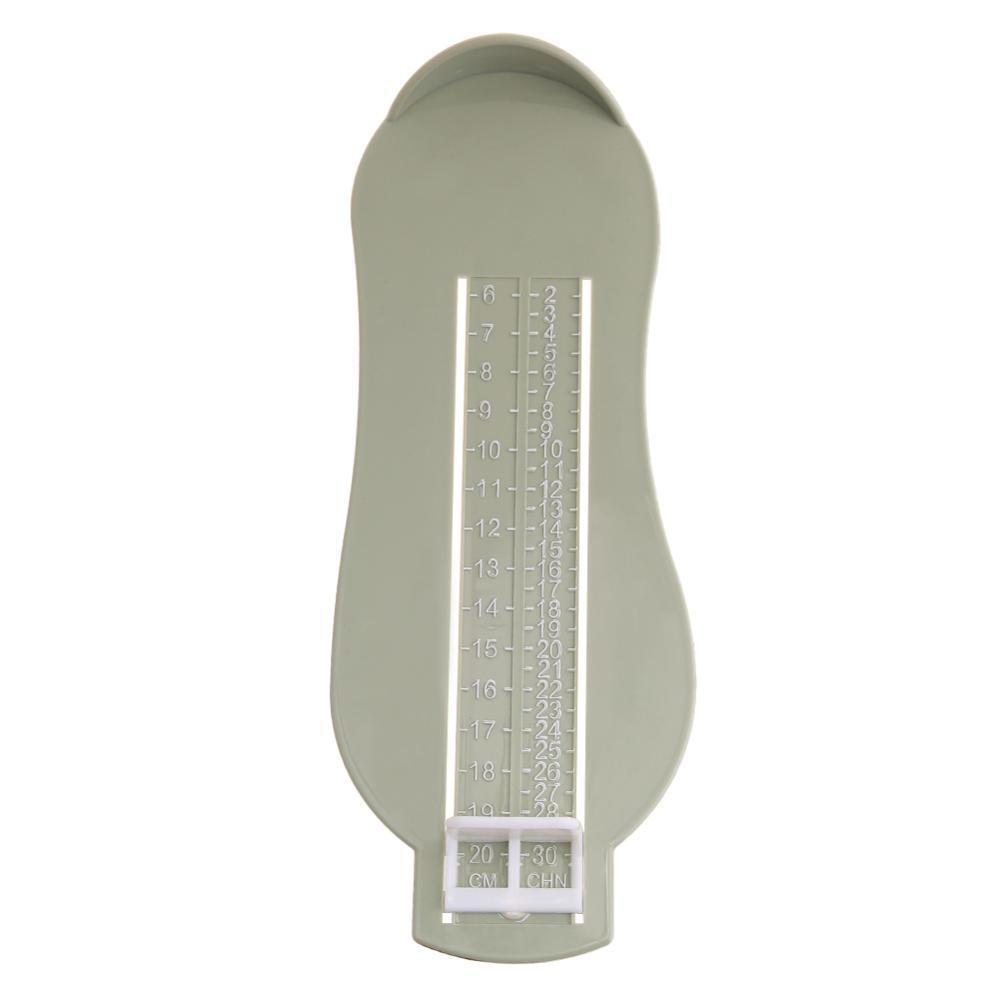 Baby voetmeting kinderschoenen meting meester rekwisieten babyschoenen accessoires instrumentatie verjaardag kerstmis: Grijsgroen