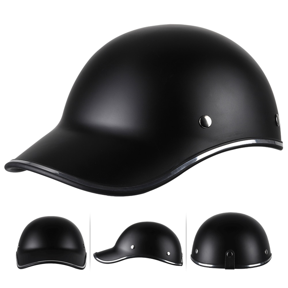 Motorcykel hjelm cykel cykel baseball cap hjelm halvhjelm cykelhjelm til mænd kvinder voksne cykeludstyr