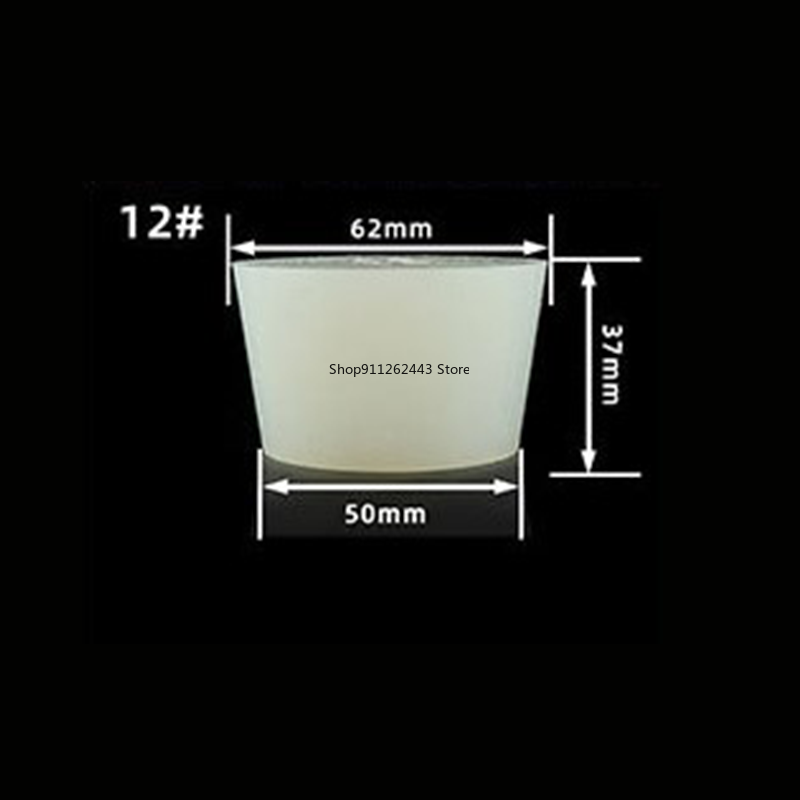 Tapones de silicona sólida para fermentación, tapones de silicona para tarro de fermentación homebrew, tapas de fermentación de goma, 00 # ~ 16 #: Model-12