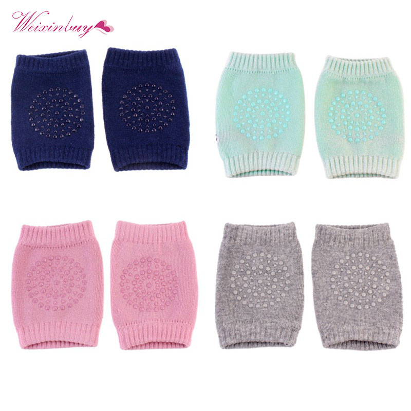 Smartbabyme Infant Baby Crawling Anti-Slip Knee Compression Sleeve Unisex Kneecap Coverage Accessories Cotton baby girl socks