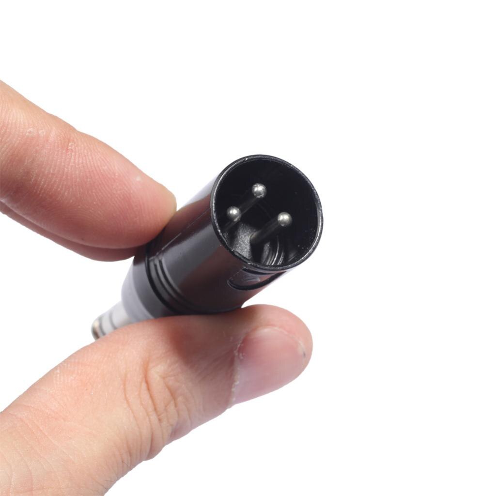 3 Pin XLR Male to 6.35mm Male Mono Jack Lead Adapter Microphone