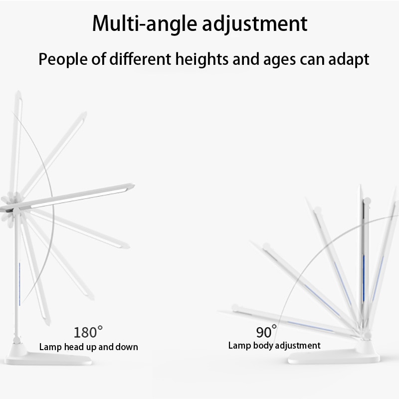 LED Desk Lamp Eye Protection Desk Dormitory Student Children's Learning Special Charge Plug-in Dual-Purpose LCD Bedside Lamp