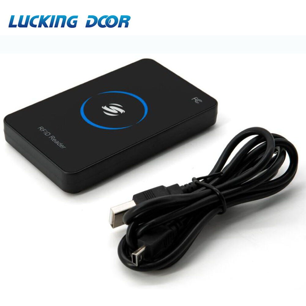 Lector RFID 125Khz EM4100 Sensor de proximidad USB lectores de tarjeta de Control inteligente para Control de acceso: reader