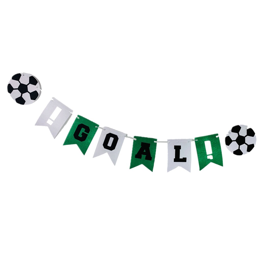 Football Themed Goal Bunting Banner Garland Party Sports Decoration Props