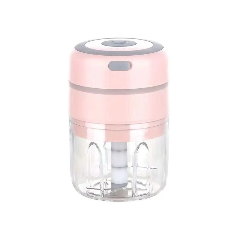 Electric Mini Garlic Press Mincer Food Chopper Processor for Pepper Vegetable Nuts Crushed Ginger Baby Food Maker: PKH  250ML