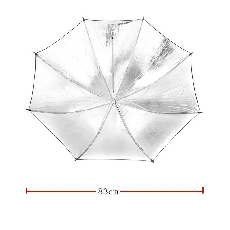 83cm 33in Studio Photo stroboscopique Flash réflecteur noir parapluie