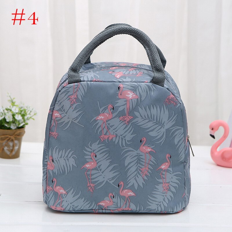 Portable Lunch Bag Thermal Insulated Lunch Box Tote Cooler Handbag Bento Pouch Dinner Container School Food Storage Bags: D