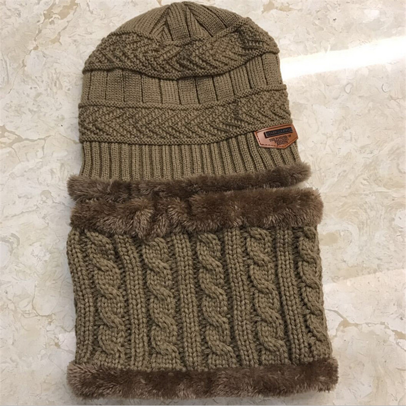 Casual Cute Baby Kids Boys Toddler Winter Warm Knitted Crochet Beanie Hat Beret Cap One Size For Children: khaki