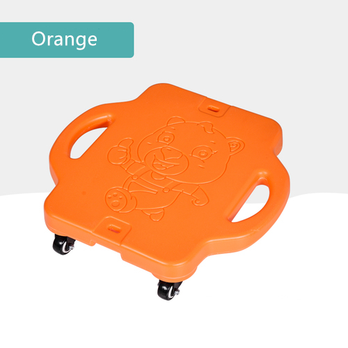 Sensorisk träningsutrustning stora skoterspel för barn home sense utomhusleksaker fitness balansbräda utanför träningsleksaker: Orange dragrep