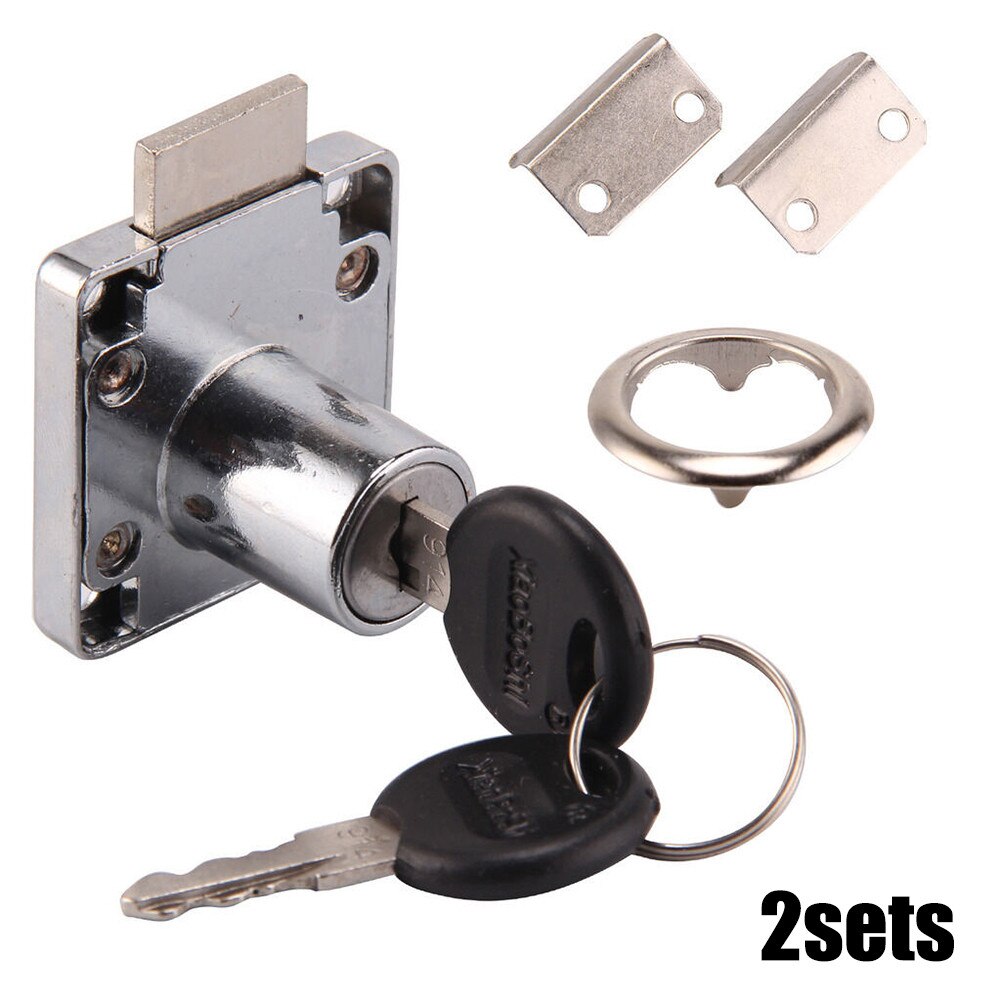 2 Stück Rundtürschlösser Mit Schlüssel - Tubular Schlösser Für Schränke & Arcade Automaten