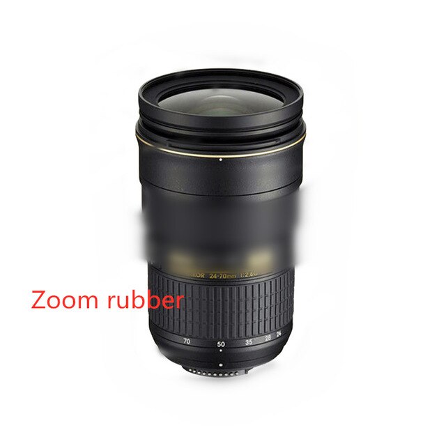 Original LENS Genuine Zoom + Focus Grip Rubber Ring For Nikon AF-S NIKKOR 24-70mm 24-70 mm 1:2.8 G ED Repair Part: zoom