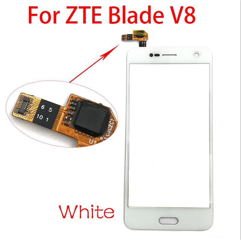 Touch Screen For ZTE Blade AF3 V8 X3 Blade D2 T620 A452 Nubia N1 NX541J Q Lux Touch Screen Digitizer Sensor Panel: V8  white