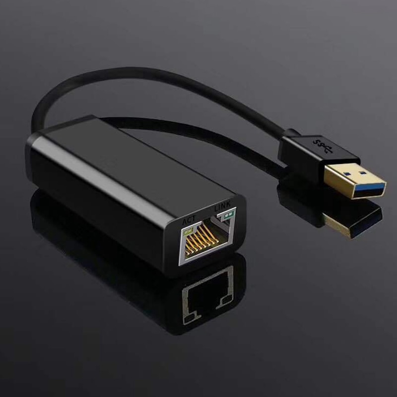 USB to Ethernet Adapter USB 3.0 Hub to Gigabit Ethernet LAN RJ45 Network Card Adapter for Windows PC Laptop