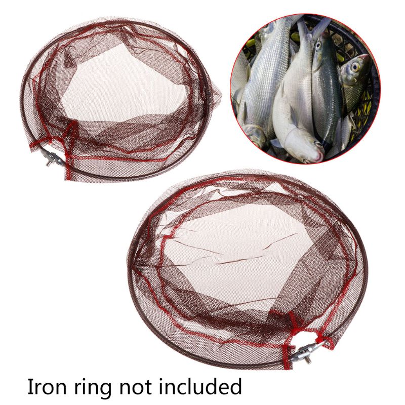 Fishing Net Mesh Bag Silicone Landing Net High Density Tackle Accessories 35/40cm Portable R3ME