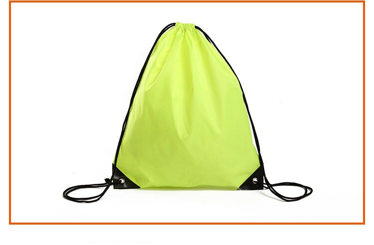 Impermeabile di sport di Equitazione Zaino palestra Coulisse Scarpe Abiti Organizer Pacchetto Portatile Coulisse Sacchetto di Oxford Studenti Zaino: leggero verde