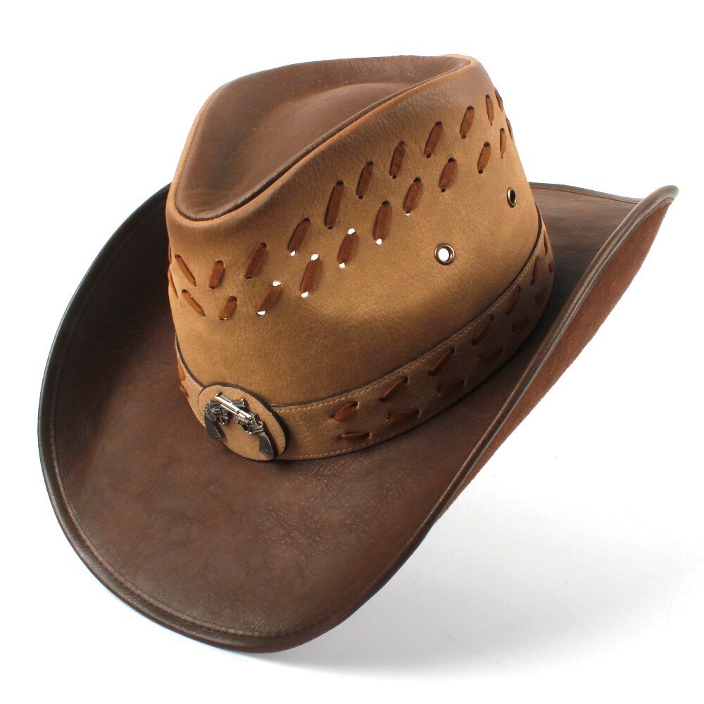 Herr halm western cowboyhatt sommar gentleman sombrero hombre kepsar pappa gudfar hattar storlek 58-59cm