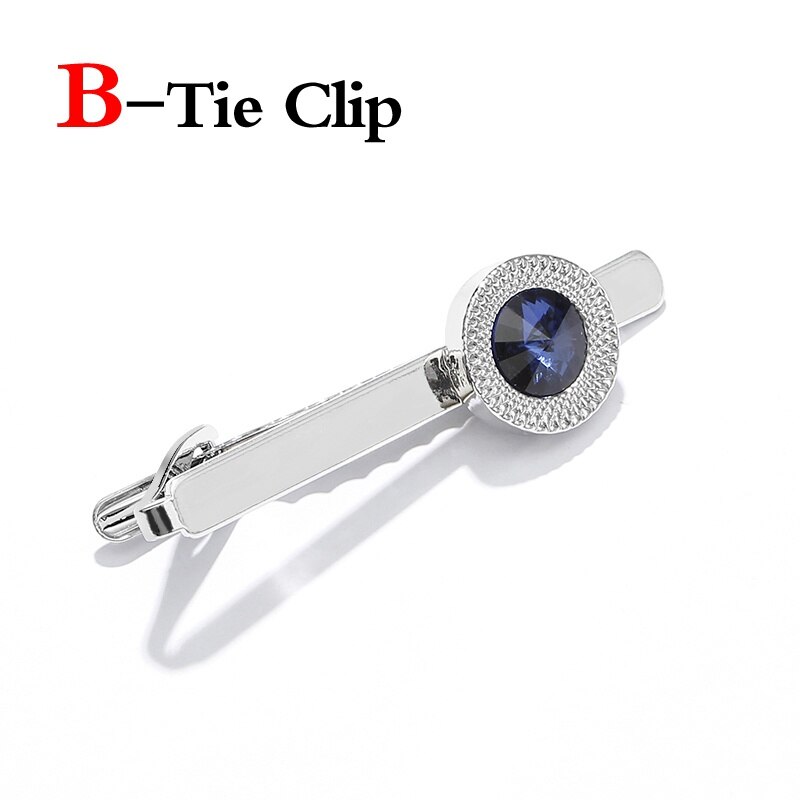 Formele Pak Pins Manchetknopen Uitloper Tie Tack Claps Classic Tie Clip Mannen Bruiloft Business: B-tie clip