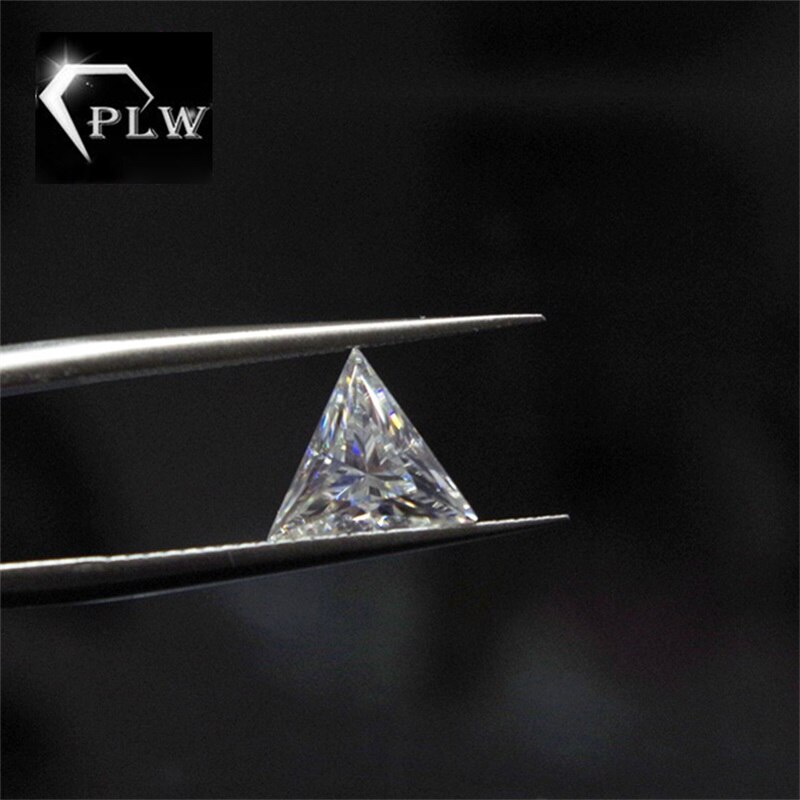 Factory price triangle moissanite 0.6ct 5.5 mm D color test positive gem for bracelet ring chain earring from Provence jewelry
