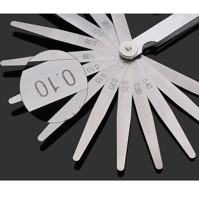 150mm 0.021.0mm Thickness Metric Feeler 17 Blade Carbon Steel