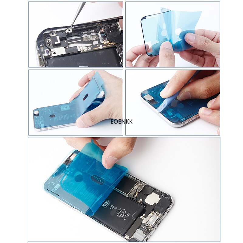 10 sztuk dużo wyświetlacz LCD rama Bezel wodoodporna taśma klejąca klej naklejki naprawa dla iPhone 6S 7 8 Plus X XS 11 12 Pro Max XR