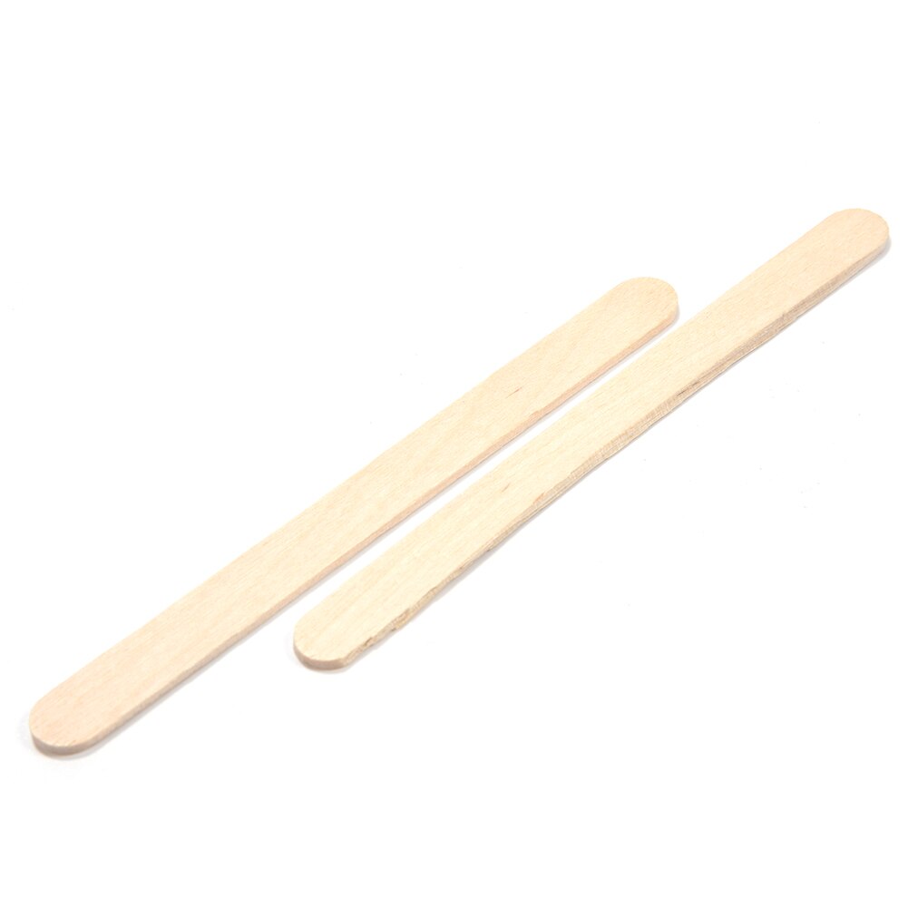 Palo de paleta de madera DIY para hacer palito de helado para niños, 50 Uds., paleta de helado: 12.5cm