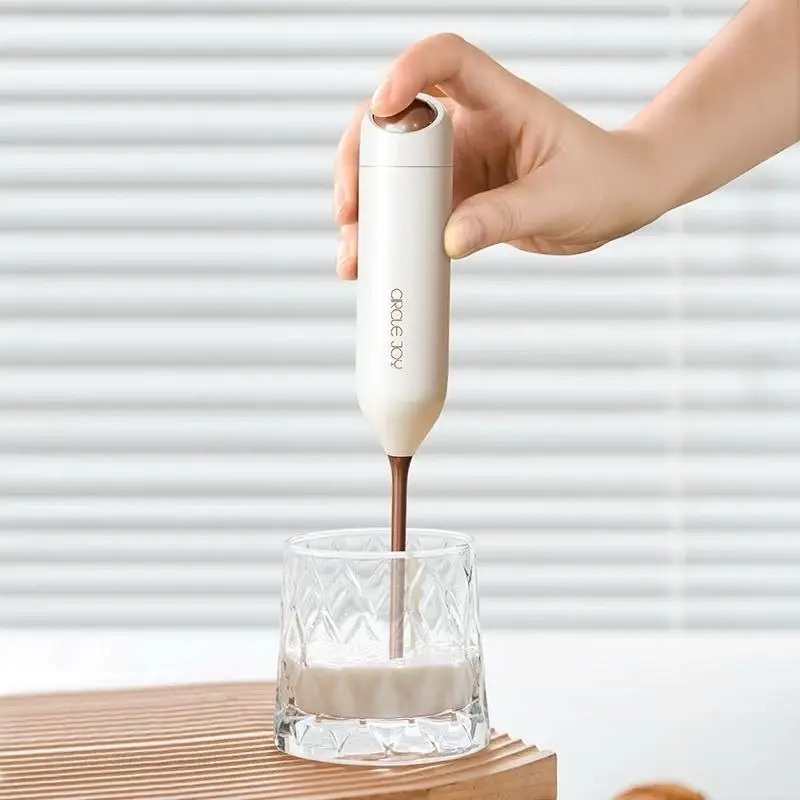Circle Joy Draagbare Mini Elektrische Melkopschuimer Handheld Food Home Kitchen Elektrische Koffie Snelle Mixer voor dranken