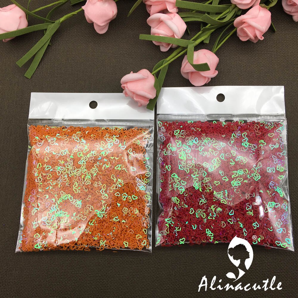 40g 4mm hart Pailletten Paillette Naaien Kledingstuk Accessoires, Kleding accessoires, DIY Pailletten scrapbooking shakes
