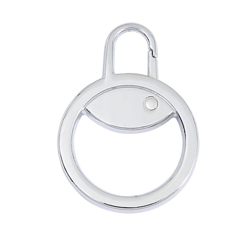 Ring Rits Puller Afneembare Rits Pull Tab Hoofd Instant Reparatie Tools Voor Bagage Koffer Boot Jas Jas Schoenen Rugzak Tas: Silver