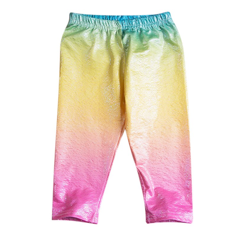 Bonito adorável adorável verão algodão longo crianças menina bebê lantejoulas leggings calças roupas roupas 1-6 anos