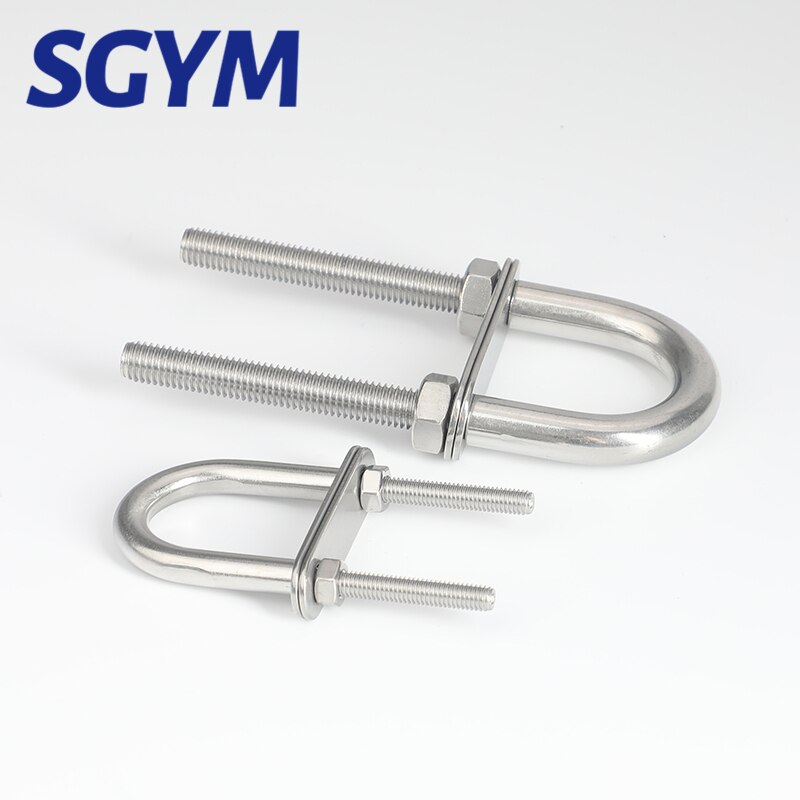 1Pcs M4 M5 M6 M8 M10 M12 Rvs 304 Marine Rigging Boog/Stern Eye U-Bolt voor Boot Hardware Boot Onderdelen Zilver